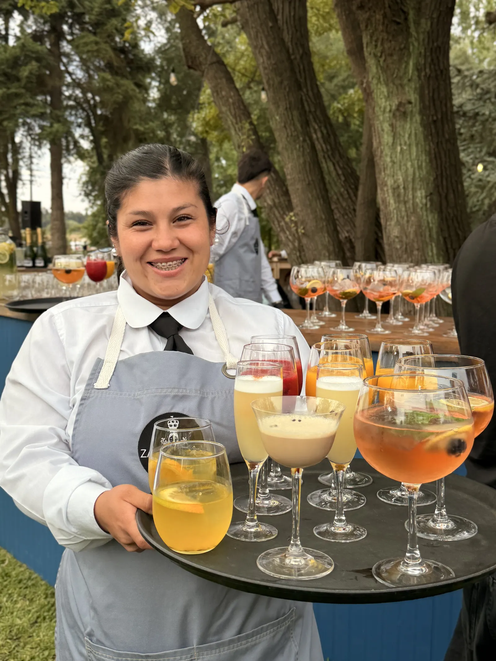 Servicio de bebidas durante un evento en Casona Verona