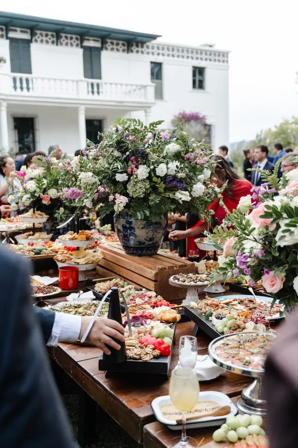 Banquetería en los jardines