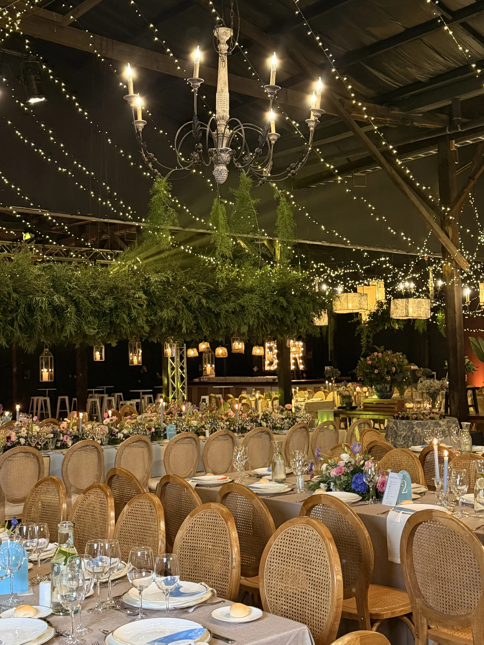 Salón decorado para matrimonio en Casona Verona